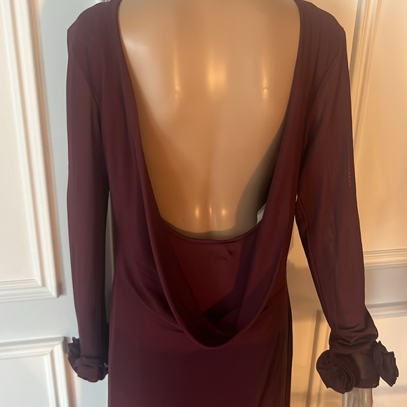 AFRM Kenta Dress in Color Fig - Picture 7 of 8